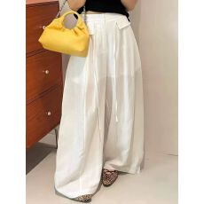 批发2026年春季新款<b class='q'>韩版</b>高腰系带哈伦休闲裤女宽松显瘦百搭阔腿裤子潮