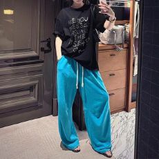 批发美式街头重磅新款潮牌炸街宽松印花短袖T恤抽绳直筒<b class='q'>休闲裤</b>套装