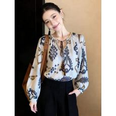 批发夏装新款大码波西米亚风高端休闲时尚百搭<b class='q'>上衣</b>防晒长袖衬衫<b class='q'>上衣</b>