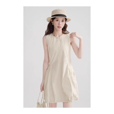 批发无袖背心工装<b class='q'>连衣裙</b><b class='q'>女</b>夏季新款设计感休闲小个子松弛感花苞裙