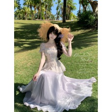 批发大码胖MM超好看温柔风绝美套装女2026夏季超火一整套度假风两件套