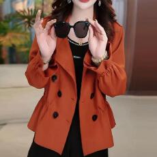 批发高级感轻奢质感高档短外套小个子遮肉遮肚显瘦有腰身外穿秋季新款