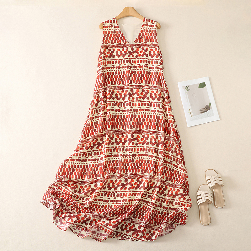 실사 미니멀리즘 조끼 스커트 여름 고급 센스 품격 표지 배 슬림해 보이는 느슨함 센스 점프 슈트 롱 스커트