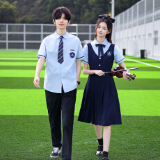 批发实拍 情侣装夏装团体服小初学生班服<b class='q'>演出服</b>毕业照套装 男60 女75