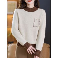 批发羊绒衫女中年<b class='q'>妈妈装</b>加厚羊毛衫半高领羊绒毛衣女