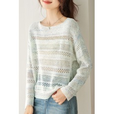 批发时尚百搭减龄镂空针织打底衫女2026新款春秋洋气<b class='q'>大码</b>女装上衣女