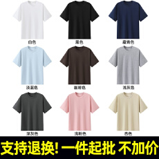 批发支持退货T822# 260克巴黎棉 凉感吸湿速干抗紫外线 圆领宽松短袖