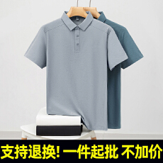 批发支持退货2986#185克迪桑平纹 吸湿排汗防紫外线 POL0领短袖T恤