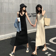 批发春款韩版chic内搭吊带针织<b class='q'>连衣裙</b>