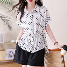 批发<b class='q'>妈妈装</b>衬衫女2026夏新款时尚雪纺开衫中年<b class='q'>大码</b>显瘦短袖百搭上衣女