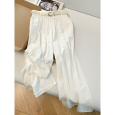 批发实拍夏日轻薄高级感宽松<b class='q'>棉麻</b>阔腿休闲裤舒适柔软垂坠感大摆<b class='q'>裙</b>裤
