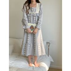 批发实拍#新品2色# 元气少女A字花边连衣裙可外穿家居服睡裙