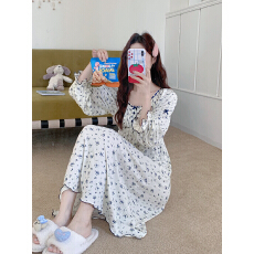 批发实拍#春夏# 元气少女A字丝带连衣裙可外穿家居服睡裙