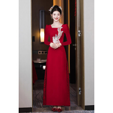 批发敬酒服订婚礼服裙新款新中式婚礼高端大气女显瘦