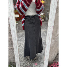 批发现  大摆裁剪喇叭牛仔中<b class='q'>长裙</b>