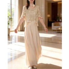 批发时尚<b class='q'>连衣裙</b>气质女装2026新款春秋精致显瘦妈妈两件套裙子