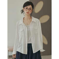 批发薄款长袖防晒衬衫2026春季新款休闲宽松韩系简约衬衣吊带两件套女