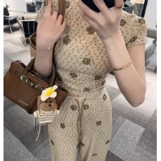 批发2285#~纯欲风时尚套<b class='q'>装</b><b class='q'>修身</b>气质上衣两件春季新款显瘦阔腿<b class='q'>裤</b><b class='q'>套装</b>