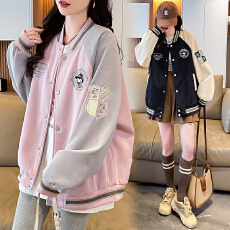 批发女童棒球服春秋款2025新款网红童装女孩秋装运动衣服大童春季外套