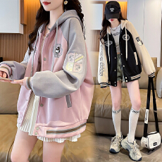 批发女童棒球服春秋款2025新款网红童装女孩秋装运动衣服大童春季外套