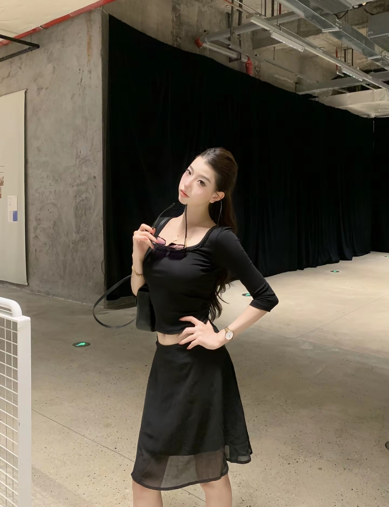 韩系休闲穿搭套装女夏季御姐气质...