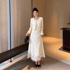 批发温柔富家千金感名媛气质女神范高级感小香风背心连衣裙<b class='q'>套装</b>85026
