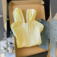 批发实拍欧洲站高端2026年新款百搭黄色衬衫高级感穿搭上衣欧货女装潮