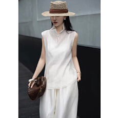 批发2026很火时尚减龄洋气双层天丝提花上衣新中式国风轻薄透视小衫<b class='q'>夏</b>