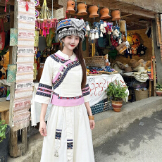 批发贵州苗族服装女云南侗族少数民族服饰成人新款舞蹈演出广西壮族