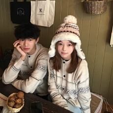 批发秋冬新款开衫毛衣美式复古休闲慵懒风V领<b class='q'>男</b>女针织衫情侣纯色外套