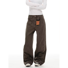 批发新款宽松<b class='q'>休闲</b>裤男女韩版潮流百搭裤子夏季薄款坠感阔腿拖地长裤子