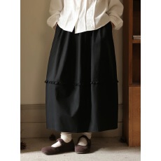 批发高级气质<b class='q'>花苞</b>半身<b class='q'>裙</b>长款秋冬小个子高腰遮胯大摆伞<b class='q'>裙</b>子a字长<b class='q'>裙</b>