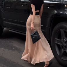 批发法式气质轻奢洋气裙子夏季新款<b class='q'>百搭</b>高腰显瘦通勤鱼尾半身裙