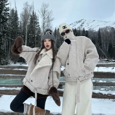 批发情侣格子加棉外套棉袄