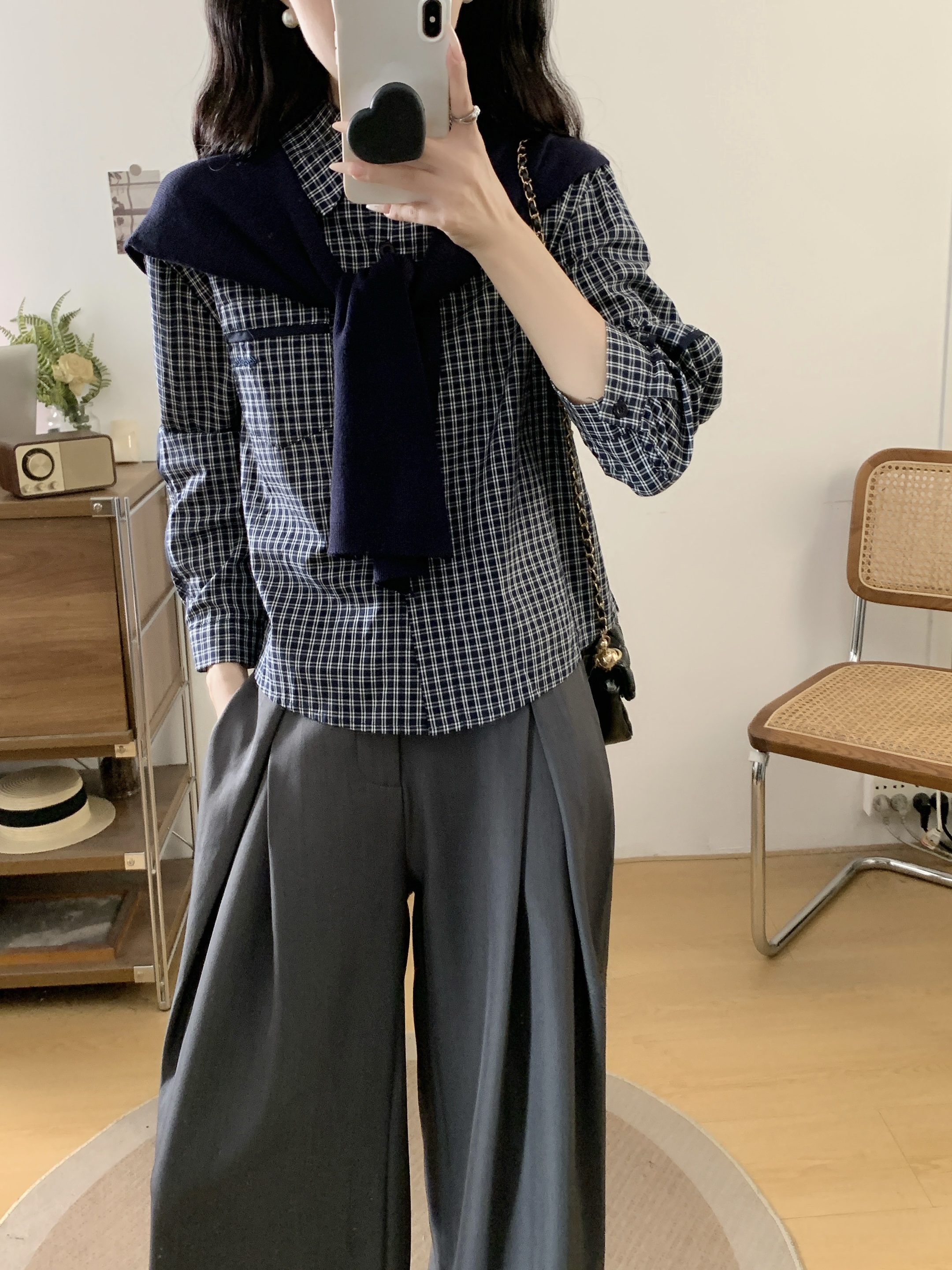 실사 새로운 빅 사이즈 다용도 패션 체크무늬 맨위 보내기 숄