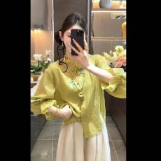 批发春<b class='q'>夏</b>新款日常刺绣提花新中式衬衣防晒衣打底衫上衣阔腿裤裙裤套装