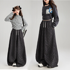 批发2026新款孕妇裤阔腿裤时尚香蕉裤春夏松紧高腰宽松拖地弯刀休闲裤