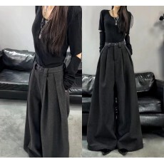 批发美式炸街双面绒加厚西装<b class='q'>裤</b>2025秋冬高腰显瘦百搭阔腿<b class='q'>裤</b><b class='q'>休闲裤</b>