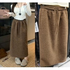 批发 毛绒绒韩国代购东大门2025秋冬季新款女装洋气针织半身长裙