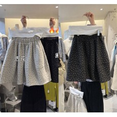 批发2025年<b class='q'>冬</b>季新款韩版十三行宽松高腰通勤风减龄显瘦百搭碎花半身裙