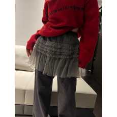 批发 2026新款韩版高腰蕾丝花边休闲裤女宽松显瘦松紧腰阔腿裤