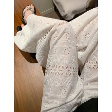 批发春季新款高腰显瘦镂空透气蕾丝<b class='q'>阔腿裤女</b>直筒休闲拖地运动裤