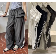 批发26夏<b class='q'>户外</b>薄面料带屁帘休闲裤下脚抽绳<b class='q'>宽松</b>阔腿长裤百搭运动裤