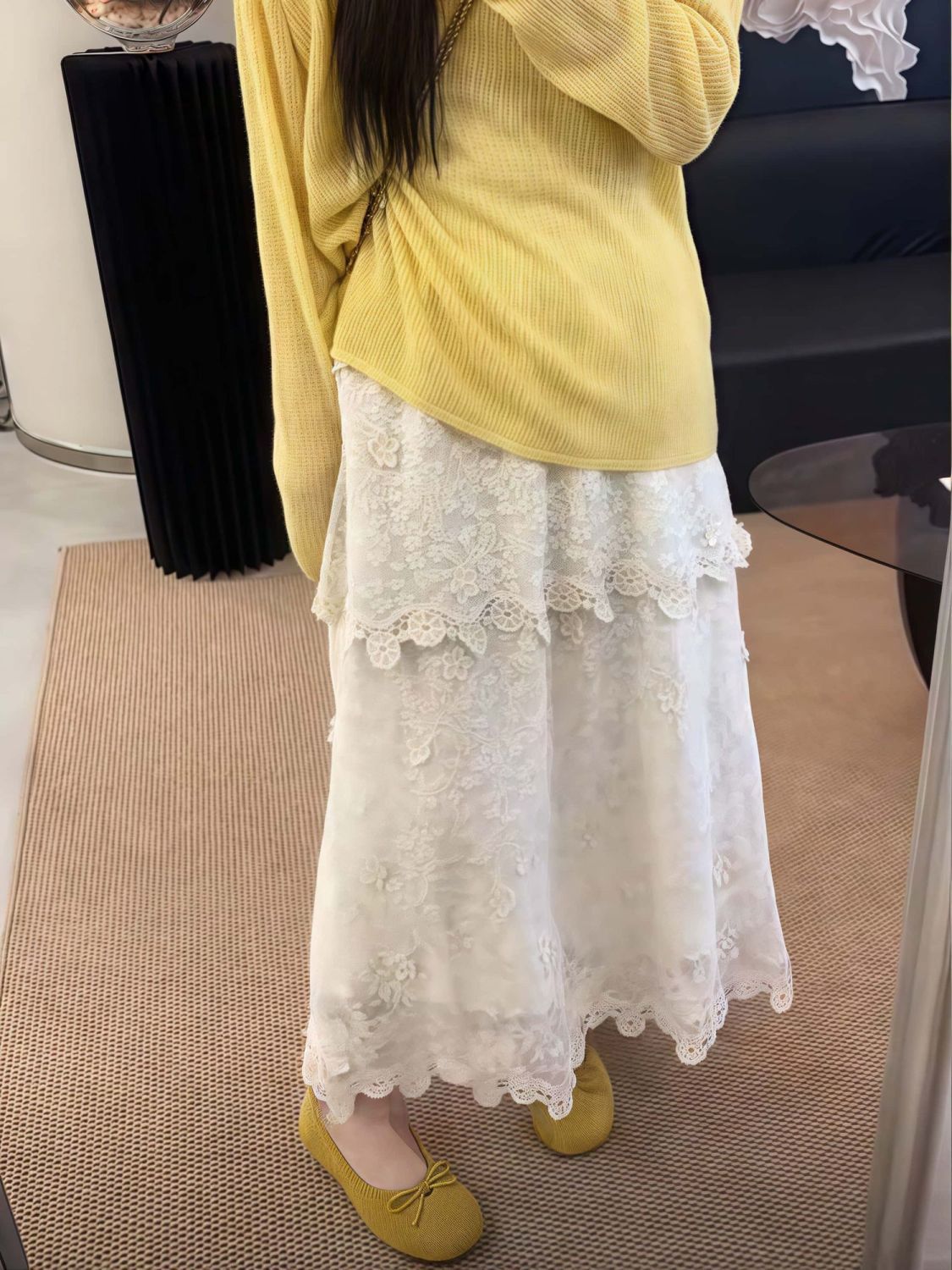 한국 egg jrg 무거운 작업 레이스 반신 스커트 여성 2026 새로운 타이트 스커트 작은 키 품격 롱 스커트