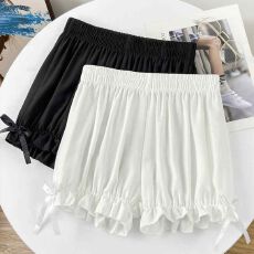 批发韩系夏季薄款冰丝白色安全裤宽松可外穿<b class='q'>防走光</b>可外穿打底南瓜裤JK