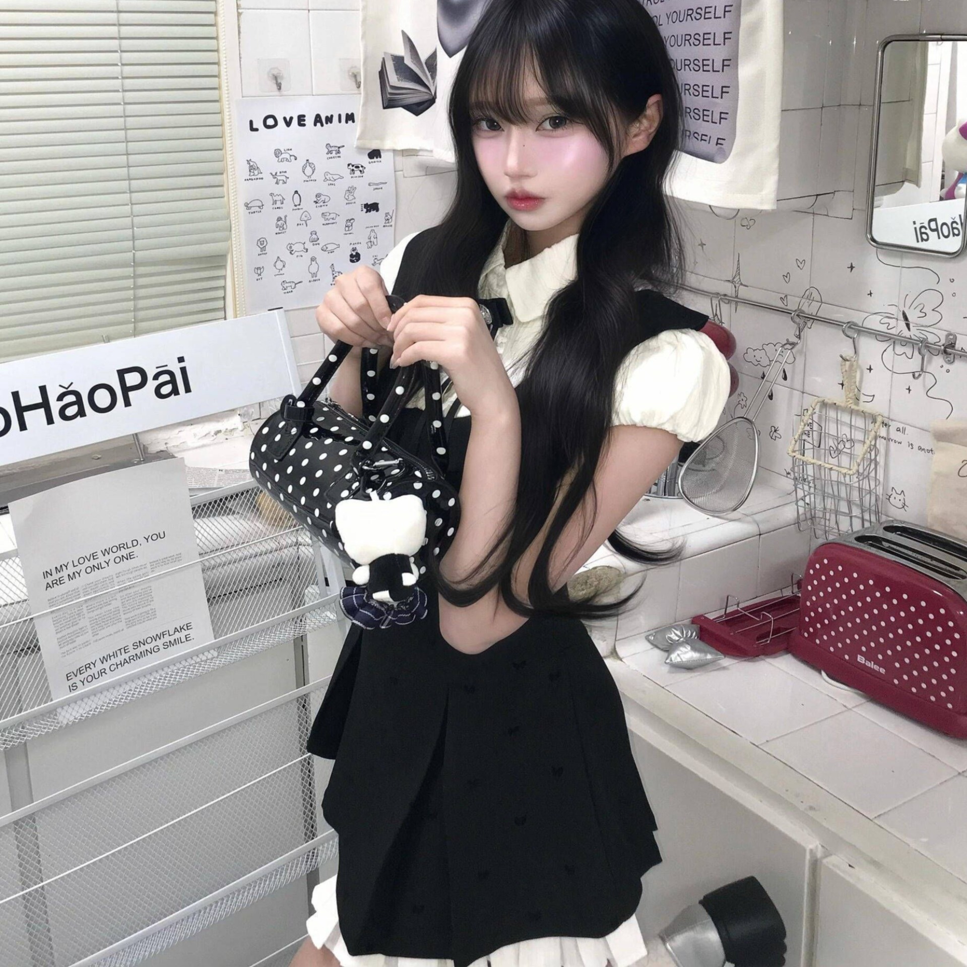 한 부서 자이언트 잘 생긴 ~ 중 꼬집기 허리 페이크 레이어드 학원 스타일 여성 드레스 여름 작은 키 천 골드 miu 부서 작은 검은 드레스