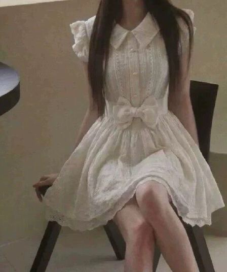 이리저리 떠다니다 번쩍였다 조각 작은 의류 프랑스식 달콤함 연령 감소 살구 색상 학원 스타일 여행 베이비 칼라 여성 드레스 공주 드레스 여름