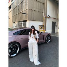 批发宽松显瘦短袖T恤上衣女美式辣妹慵懒<b class='q'>运动</b>裤休闲阔腿裤套装