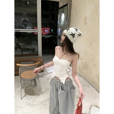 批发辣妹收腰显瘦外穿吊带女美式垂感宽松阔腿裤休闲裤<b class='q'>长裤</b>