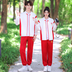 批发实拍2025秋季情侣装长袖运动套装学生班服校服